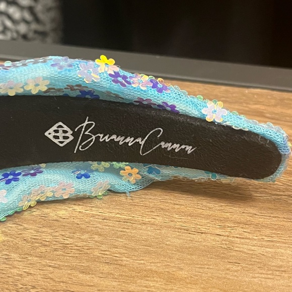 Brianna Cannon light blue floral iridescent headband - Picture 4 of 6